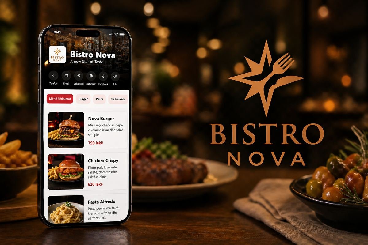 Demo menu për bistro
